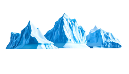Iceberg on Transparent Background