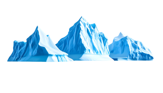 Iceberg on Transparent Background