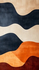 Blue and Brown Abstract Shapes Background