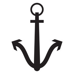 anchor icon, anchor vector on a white background.