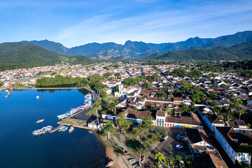 Explore the historic charm and scenic beauty of Paraty, Rio de Janeiro, Brazil with its vibrant architecture and stunning landscape