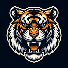 Obraz premium tiger head vector