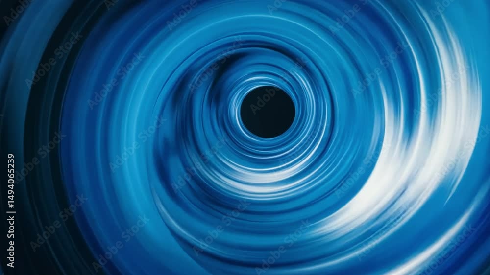 Poster mesmerizing abstract blue vortex swirl pattern creates captivating visual experience, evoking depth,