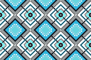Ethnic seamless patterns with simple shapes. Tribal and ethnic fabrics. African, American, Mexican, Indian styles. Simple geometric pattern elements are best used in design, textile printing.