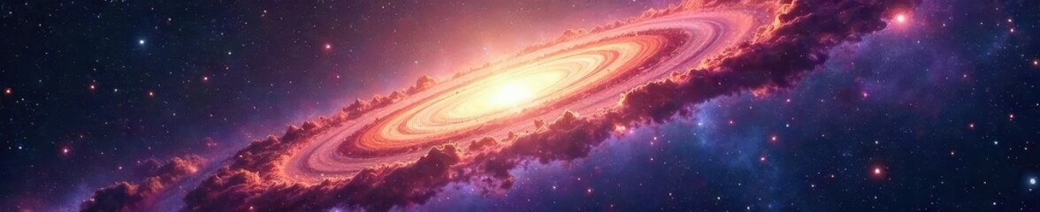 Vast cosmic expanse, swirling nebulae and distant galaxies illustrate the sheer scale and immense mass of the universe A breathtaking view of the cosmos , universe, observable universe