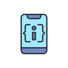 Smartphone Icon Displaying App Information And Coding Details