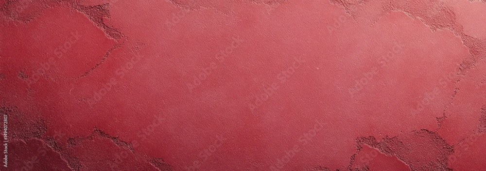 Poster reddish textured surface with irregular darker patches and a rough, grainy appearance spreading unev