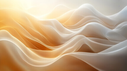 Fototapeta premium Abstract flowing waves of light, soft gradient colors, and smooth curves
