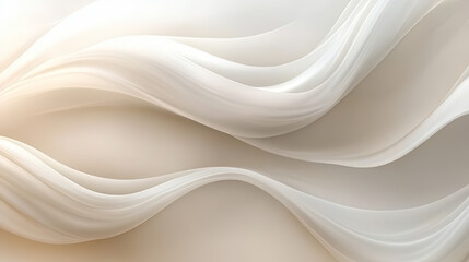 Abstract flowing curves of soft, light beige and cream tones