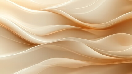 Obraz premium Abstract flowing curves of soft beige and light orange tones