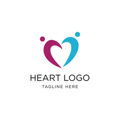 Heart Logo Design Graphic Vector 