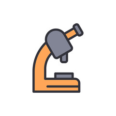 Stylized Microscope Illustration Symbolizing Scientific Research And Discovery