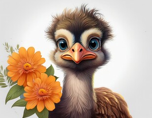 Obraz premium Vogel Strauß