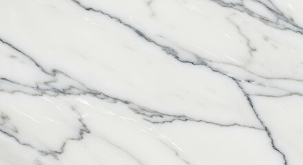 Obraz premium White marble texture background with grey veins. Luxury natural stone pattern for interior design, architecture, or construction material.