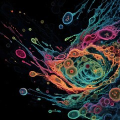 Explosi&oacute;n de Color C&oacute;smico
