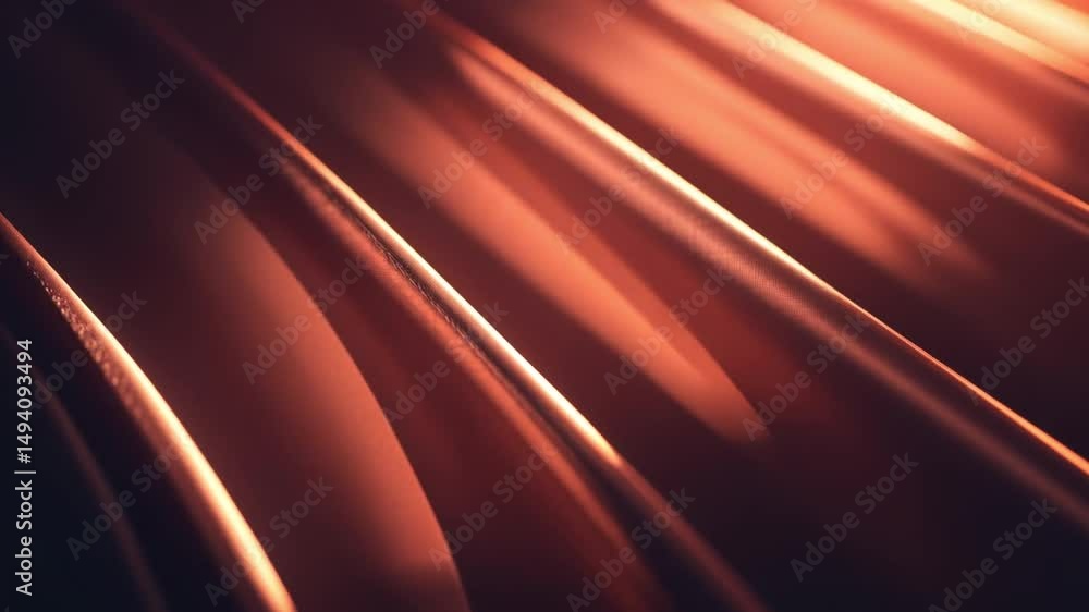Poster elegant abstract design curved surfaces and textures in warm light, creating depth and patterns of c