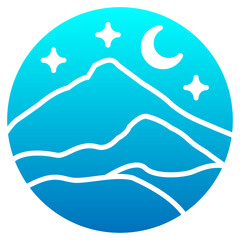  mountain gradient design concept