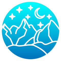  mountain gradient design concept