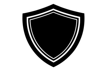 verified shield  silhouette vector