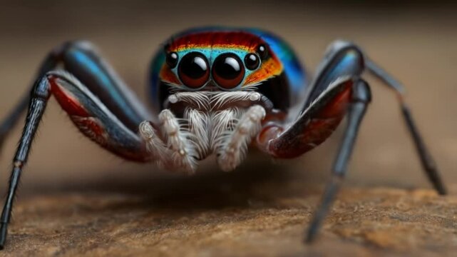 Ultra-Realistic Macro Photograph of the World&rsquo;s Most Beautiful Spider &ndash; The Peacock Spider in Full Display