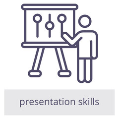 Presentation Skills Element For Design Graphic