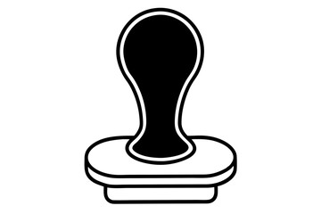 stamp  silhouette vector