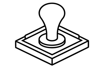 stamp  silhouette vector