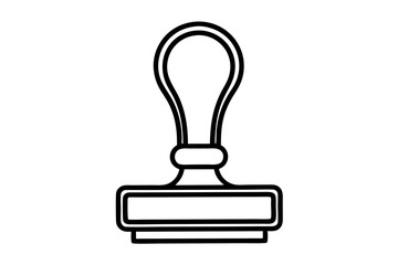 stamp  silhouette vector