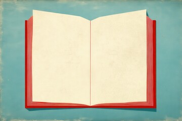 Livre ouvert sur fond bleu pastel