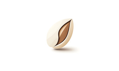 Fototapeta premium Realistic and artistic representations of almonds, almond farming, processing, and almond-based products like milk, butter, and oil isolated on a white background.