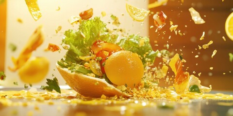 Explosion culinaire : œufs, légumes et fromage