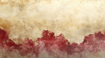Elegant Watercolor Wash Background Neutral Beige and Burgundy Hues