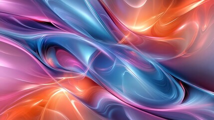 Abstract Swirling Colorscape: A Symphony of Hues