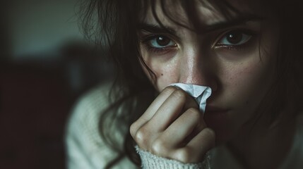 A womans quiet struggle.