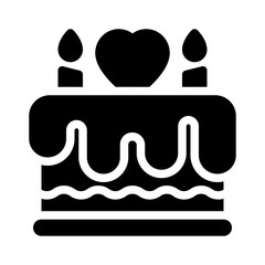 wedding cake glyph icon