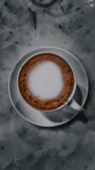 Coffee in a white cup