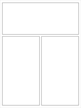 3 panel vertical comic layout