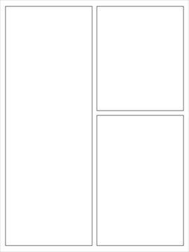 3 panel vertical comic layout