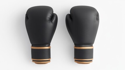 Boxing gloves black with bronze