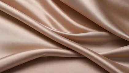 Light soft pale pastel brown beige nude white abstract background. Shiny silk fabric. Metallic shine. Light reflection. Disign.blur, brushed, colours, distressed, dust, effect, elegant,
