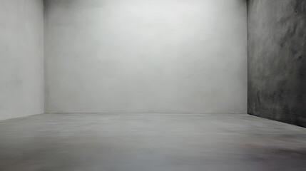 Minimalist grey backdrop with subtle texture, clean and spacious composition. Simplicity and elegance in a neutral setting.