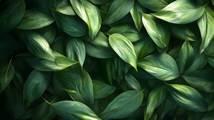 Lush, vibrant green foliage texture close-up.