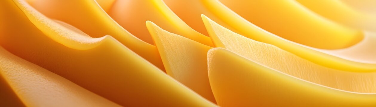 Close-up view of slices of a golden food.