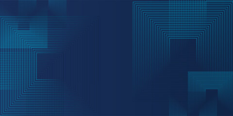 Blue background. Vector abstract, science, futuristic, energy technology concept. Digital image of light rays, stripes lines with blue light over dark blue background