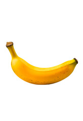 Sunny Yellow Banana Fruit on White Background: Vibrant Tropical Healthy Snack for Kids and Adults, Organic Produce for Sale  transparent png
