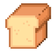 Fototapeta premium Pixel art of Loaf of bread