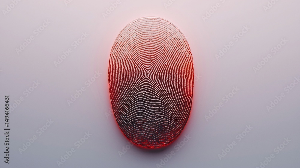 Poster abstract oval form with concentric patterns