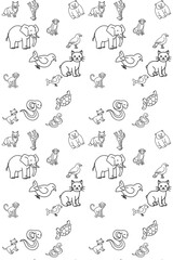 seamless pattern with animals