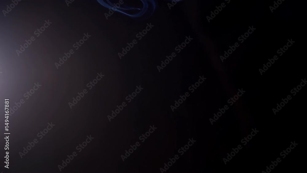 Poster ethereal wisps of smoke gracefully dancing against a black background create abstract patterns and a