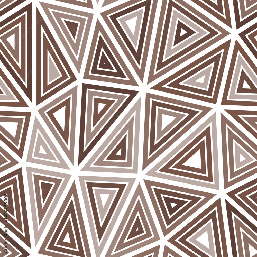 Poster triangulation geometric shapes background. multiple repeated inner triangles. big triangles size. mo